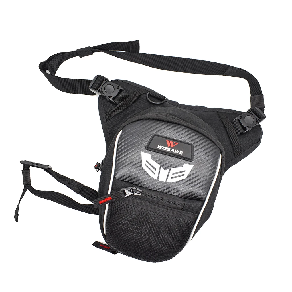Cheap Perfeclan Reflective Oxford Drop Leg Bag Motorcycle Riding Thigh Bag Pouch Pockets Hiking Climbing Wallet Key Tools Working Bag 4