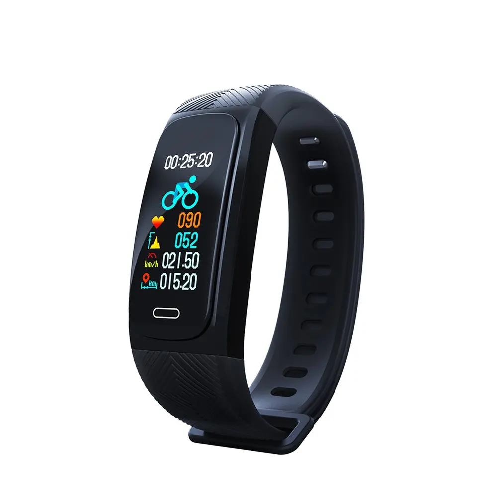 

R1 Color Screen Smart Wristband Bracelet Band OLED 128 X 80 Touch Screen Fitness Bracelet Watch Sports 2019 For Android IOS