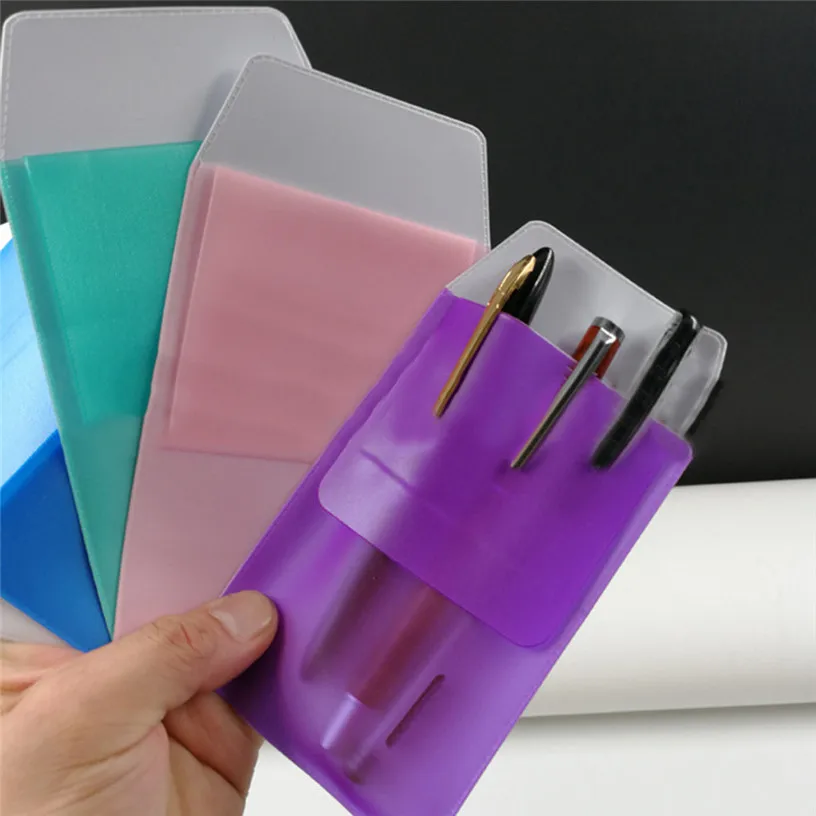 

5Pcs/lot Multi-Purpose Storage Bag Can hold Badge, Pens, Cards Pocket Protector for Shirts Lab Coats Pants j15