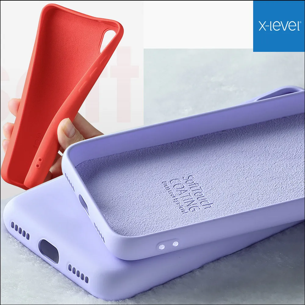 X-Level жидкий силиконовый чехол для Xiaomi Redmi 7A мягкий гелевый резиновый тонкий
