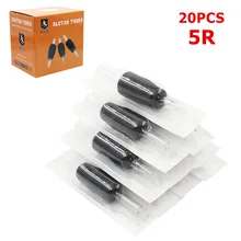 20шт ALSTAR одноразовый зажим для нанесения татуировки Трубы 25 мм круглый тату ручка 5R ручка для татуировки татуировочная машинка иглы