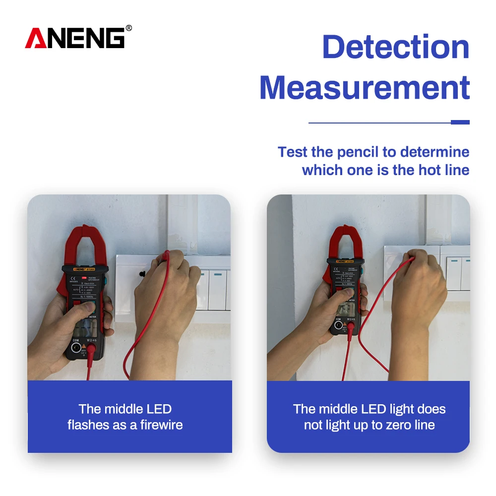 ANENG ST204 Clamp Meter 4000 Counts AUTO digital DC/AC Current Voltage Clamp Analog Multimeter True Rms pinza amperimetrica