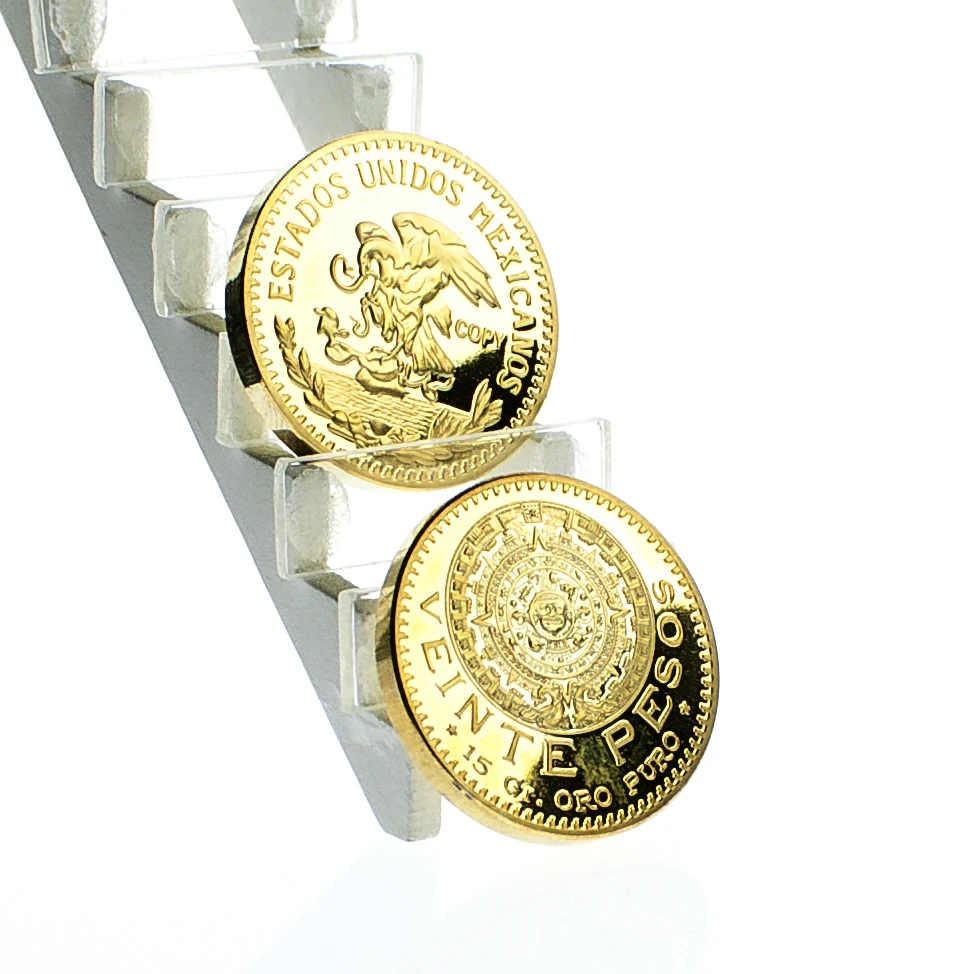 

Estados Unidos Mexicanos Veinte Pesos Gold Coin with Copy