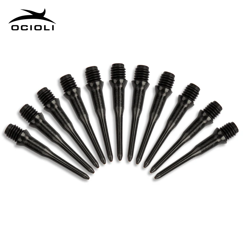 

100Pcs 27mm Black Darts Shafts Soft Tips Pipe Professional Plastic Thread Replacement Accessories Gadgets For Darts Gaming