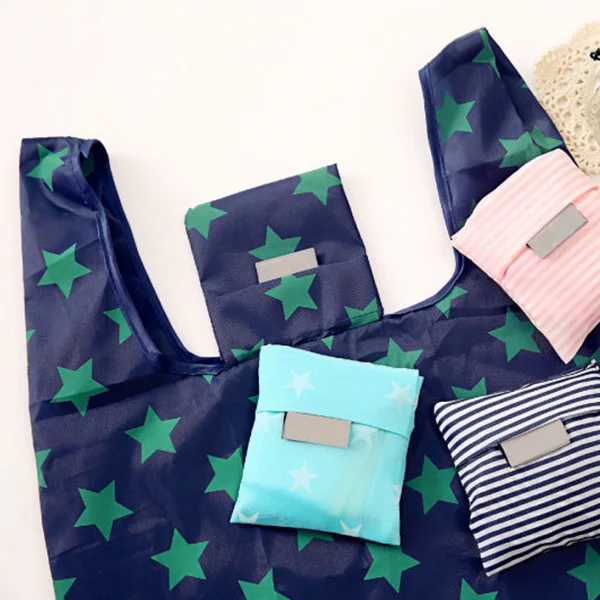 

Cute Lady Grocery Foldable Bag Square Shopping Storage Reusable Eco-friendly Tote Bag Handbag Store