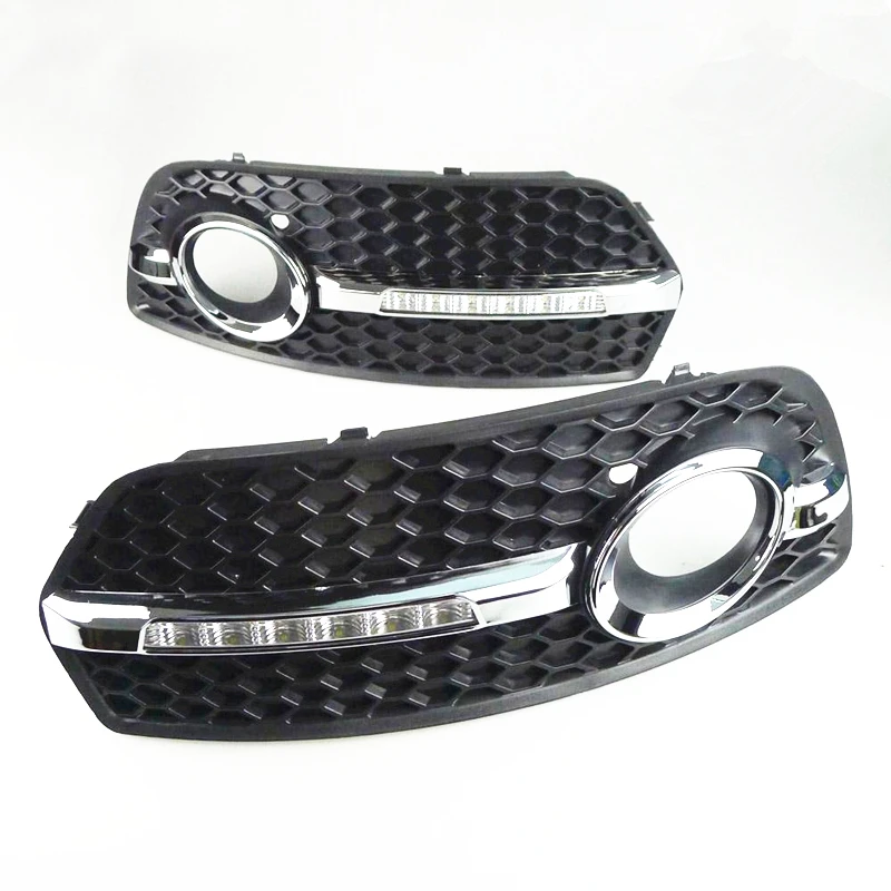 

LED Daytime Running Lights  for Audi Q5 2010 2011 2012 2013 with fog lamp hole Best Quality Fast Delivery