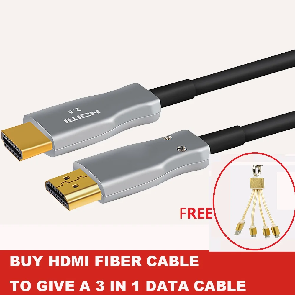 Кабель Hdmi оптоволоконный 4K 60 Гц 2/3/5/10/15/30/50 2 0 м|Кабели VGA| |
