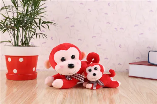 monkey plush pendant toy key chain gift animal soft 20