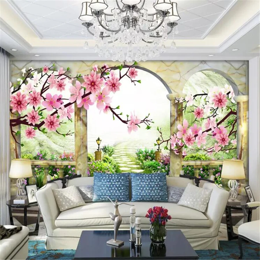 настенный принтер. стилизованные животные на стену. дубай 3d. фотообои персиковое дерево на кухню-гостиную. стен па.