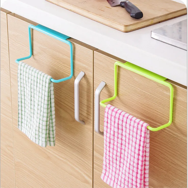 

Kitchen Organizer Towel Rack Hanging Holder Bathroom Cabinet Cupboard Hanger Shelf For Kitchen Supplies Accessories