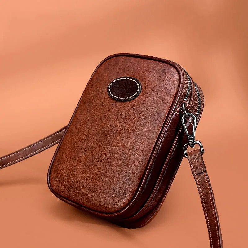 

Difenise Brand Genuine Leather Women Mini Messenger Bags Handmade Vintage style Hot 2018 High Quality Cowhide Small Handbags