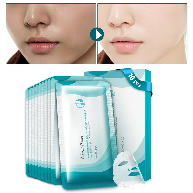 Buy 10pcs Hyaluronic Acid Essence Facial Mask