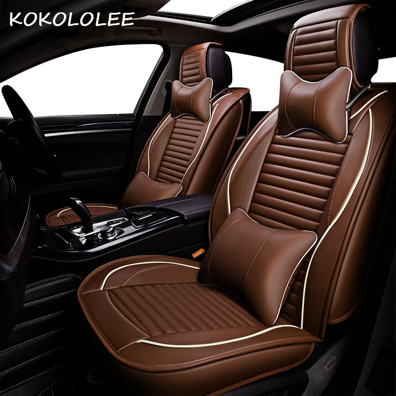 KOKOLOLEE pu car seat cover for fiat 500 500l 500x punto uno albea