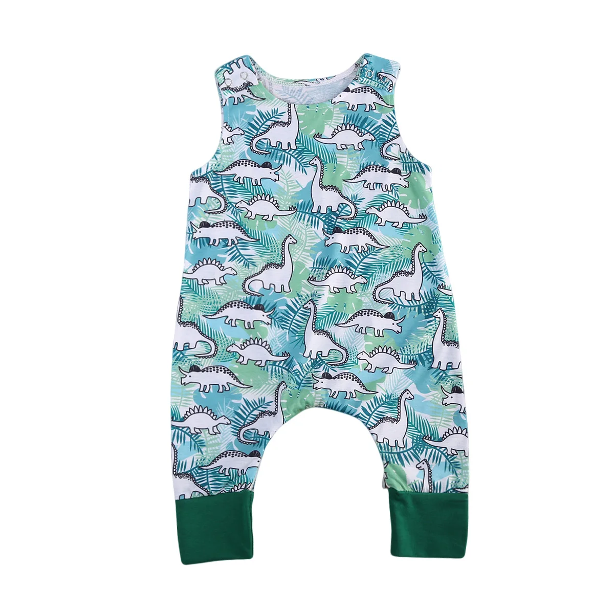 

Cute Tops Newborn Baby Boys Girls Sleeveless Printed Romper Jumpsuit Outfit 3-18M Rompers