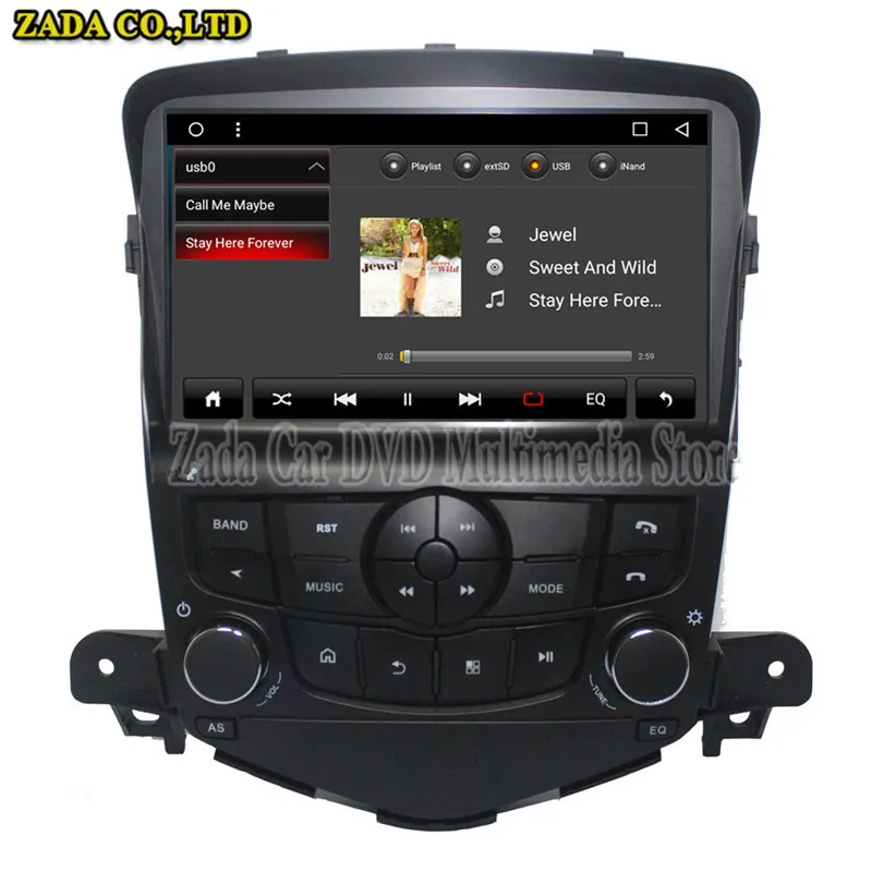 Discount NaviTopia 9inch Octa Core Android 8.1 Car DVD Player For Chevrolet Cruze 2009 2010 2011 2012 2013 2014 Car GPS Navigation 7