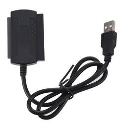 ABHU-3 в 1 USB 2,0 для IDE SATA 2,5/3,5 ''жесткий диск HD адаптер для жесткого диска конвертер кабель черный