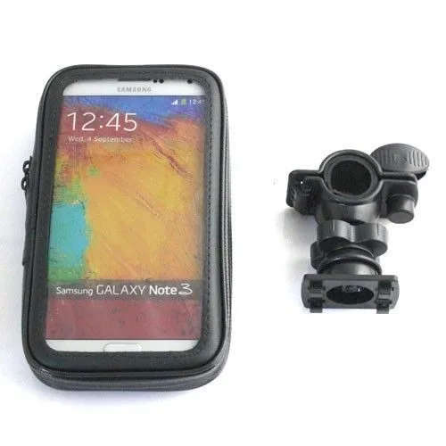 

Universal Moto Bike Bicycle Waterproof Zipper Case Holder support for samsung galaxy note 2 3 Smart celular mobile Phone GPS