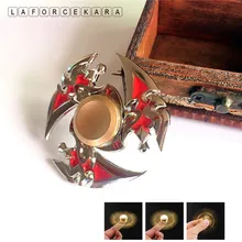 Золотой Хан Синь металлический фиджет Спиннер цинковый сплав гироскоп поворотный EDC ручной Спиннер для аутизма и СДВГ фокус стресс палец наконечник игрушка