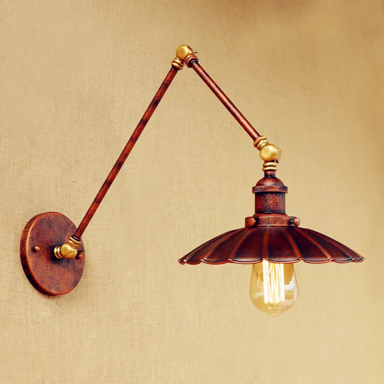 ?Antique Retro Loft Industrial Wall ? Lamp Lamp Vintage Aplik ? Swing Swing Long Arm Wall Light ...
