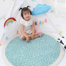 Мультяшный круглый ковер Милая палатка для гостиной прикроватный коврик для спальни детская комната утепленные мягкие коврики машинная стирка коврик