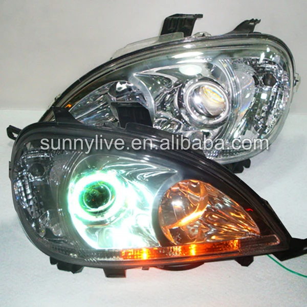 

1998-2005 Year For Mercedes-Benz W163 ML320 ML350 ML430 ML450 CCFL angel eyes headlight Sliver LF