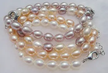 

6-7MM 100% Genuine Natural Freshwater Pearl Bracelet Bangle Fashion Jewelry, 30pcs/lot+Free Shipping