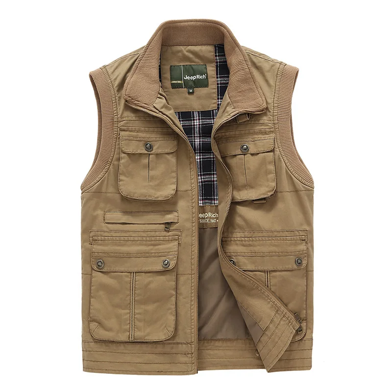 Mens Camera Jacket Vest Photography Vest Outdoor Adventure Jacket