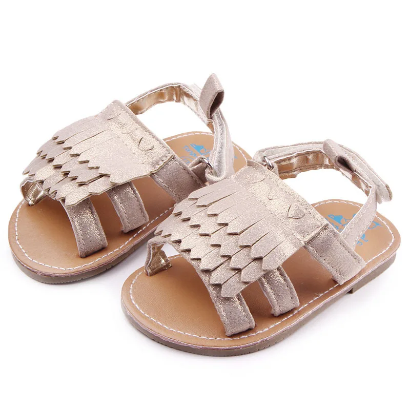 Прохладный бахромой ПВХ детские сандалии для девочек обувь пляжные сандалии для детей кисточкой обувь Лето г. YD216