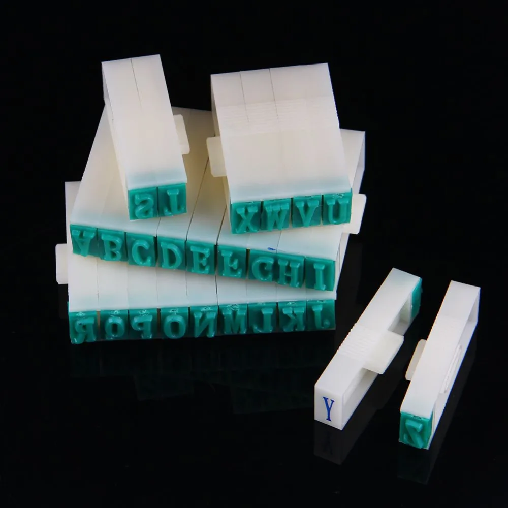 English Alphabet Capital Letter Rubber Stamp Free Combination DIY Seal