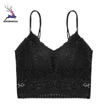 Doudoulu Для женщин пикантные женское нижнее белье, бюстгальтер push up Однотонный жилет кружева бесшовные дышащее с эффектом push-up нижнее белье# SS
