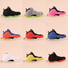 Keychain Mini Silicone Foamposite Shoe Key Chain Woman Men Kids Gift Key Ring Basketball Sneaker Porte Clef mini silicone sply 350 v2 shoes keychain woman bag charm men kids key ring gift sneaker key chain acessorios porte clef