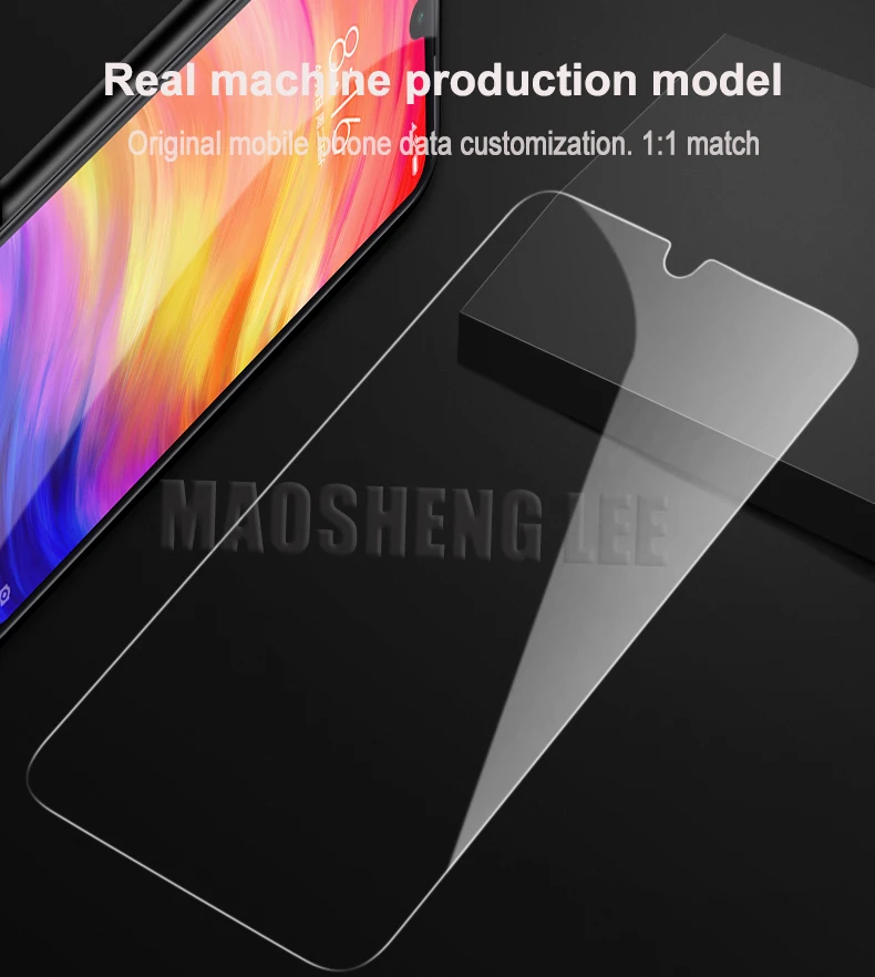 2 шт./лот закаленное стекло для Xiaomi Redmi Note 7 Pro Защита экрана note защита от Blu ray