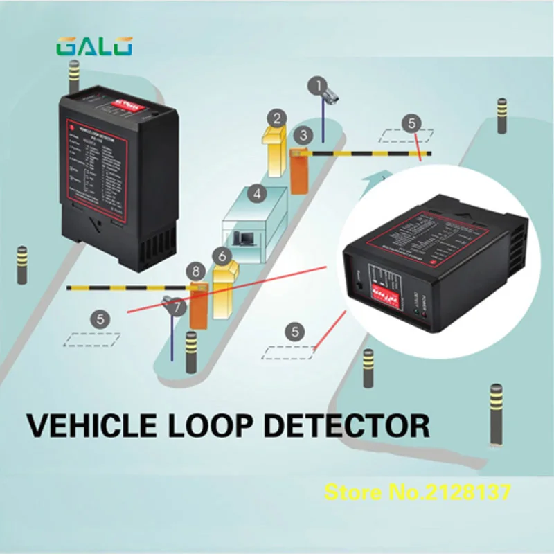 PD132 индуктивной автомобильный шлейфовый детектор модуль контроллера, датчик для доступа транспортных средств