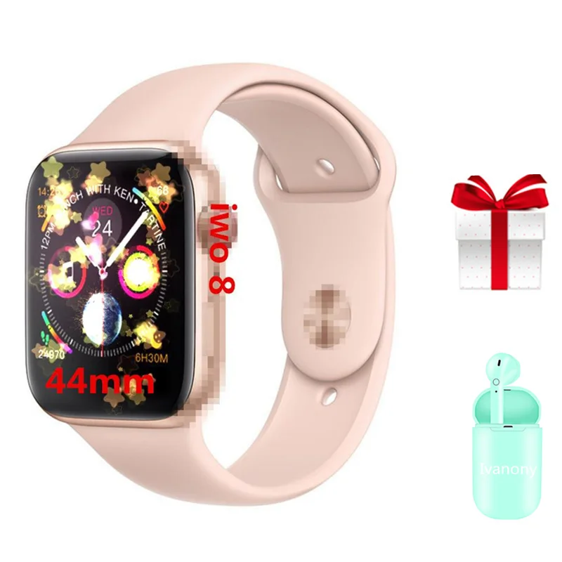

Smart watch IWO 8+Earphone/Set relogio iwo 8 MTK2502 44mm 1:1 Series 4 Answer Call Smartwatch For Iphone Samsung huawei phone
