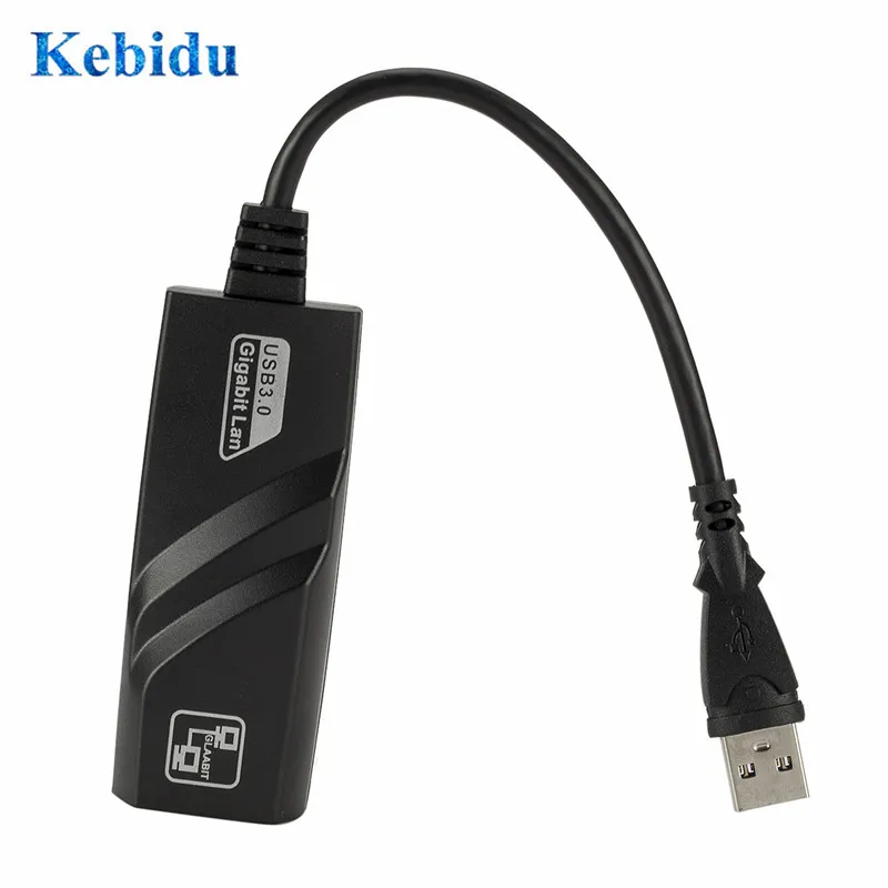 KEBIDU USB 3,0 к RJ45 сетевая карта проводной LAN сетевой адаптер Ethernet 10/100/1000) Мбит/с для ПК