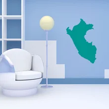Peru map Globe Earth Country wall vinyl sticker custom made home decoration fashion design