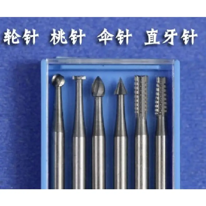 

2.3mm 6pcs Grinding Head Dental Needle Miniature Sculpture Woodcarving Tool Router Bit Wood Cutter Knife Jewelry Carving Knife