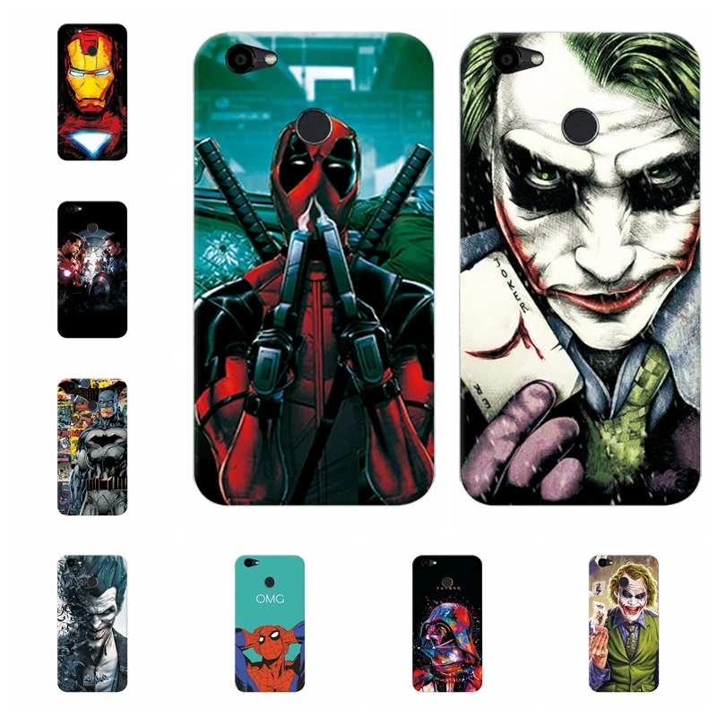 Charming Marvel Hero Captain America Phone Case For ZTE Blade A6 Back Cover Spiderman Iron Man Soft TPU Coque Capa |