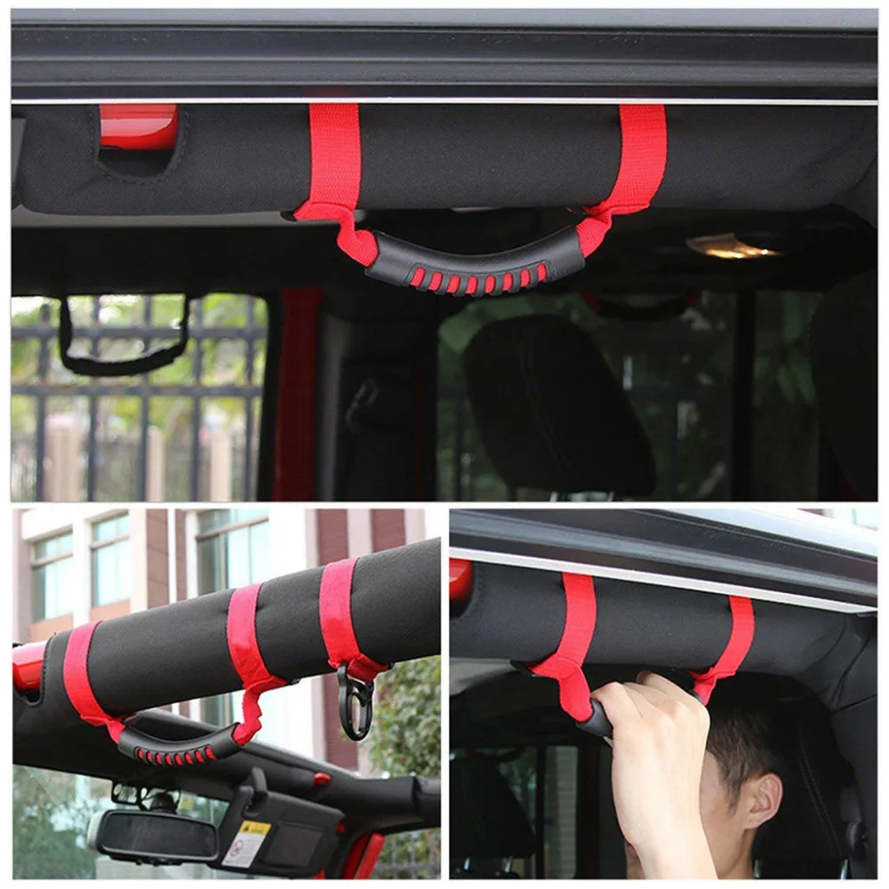 2 шт. универсальные рулоны для рулонных клеток ручки захвата UTV Jeep Wrangler YJ TJ JK JKU