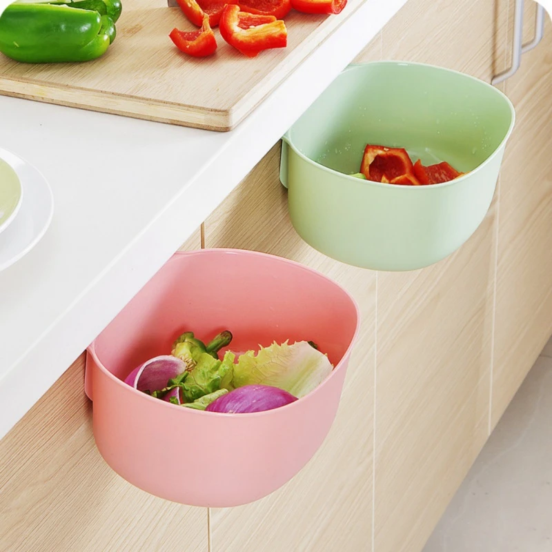  1PC Doors Cabinet Hanging multi-function Storage Box Kitchen Garbage Can Bathroom Cosmetic Organize
