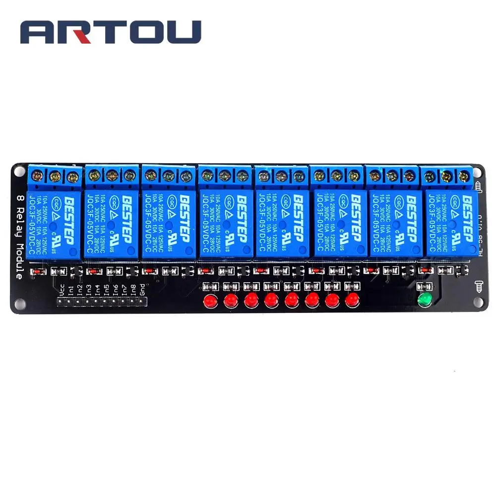 

5PCS 8 Channel 5V lamp Relay Module 8Channel Low level for SCM Household Appliance Control
