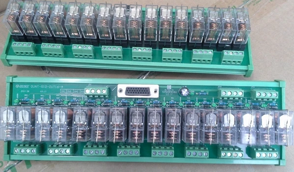 output board with relays