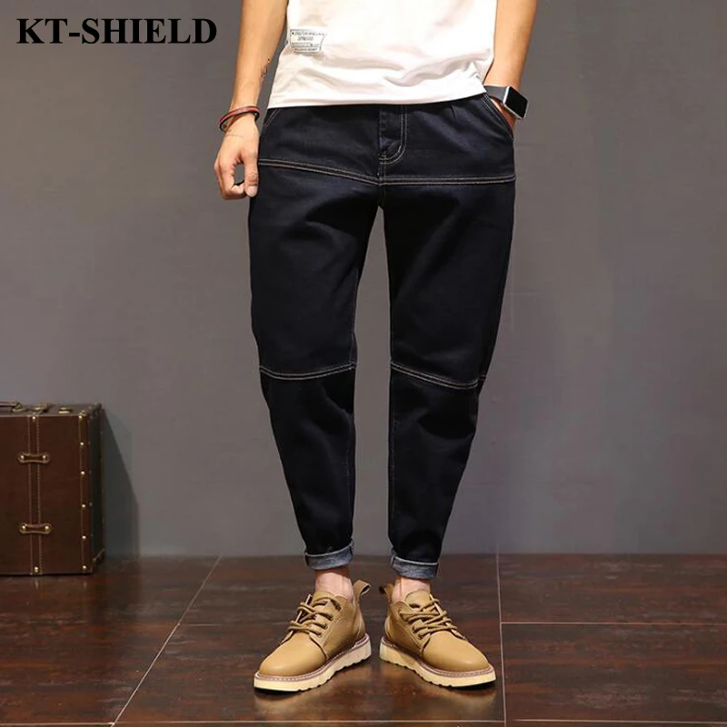 Jeans Man Fashion Denim Brand Men Pants Motorcycle Casual Biker Jeans Loose Hip hop Male Harem