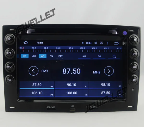 Excellent Quad core 1024*600 HD screen Android 9.0 Car DVD GPS radio Navigation for Renault Megane II (03-08) with 4G/Wifi, DVR OBD 1080P 8