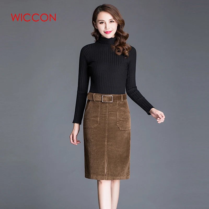 Women's corduroy skirt 3xl Clearance