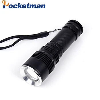 

T6 LED Flashlight 3800 Lumens Tactical Torches 5 Modes Zoomable Outdoor Light Powerful Bike Lamp with Battery Charger