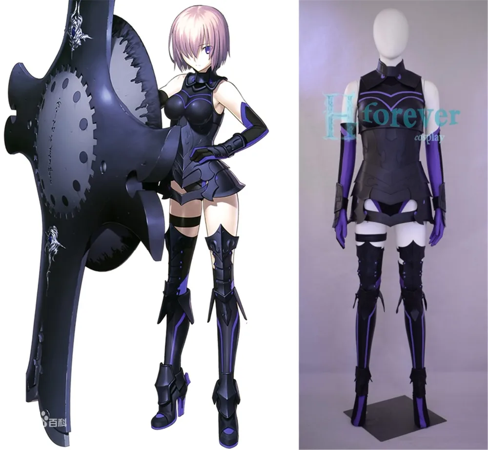 

Anime! Fate/Grand Order FGO Mash Kyrielight Version 2.0 Battle Suit Sexy Uniform Cosplay Costume Halloween Outfit Free Shipping