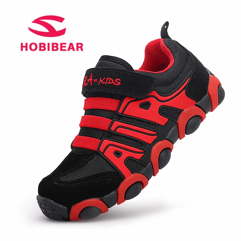 Hobibear 2018 ربيع الأطفال أطفال أحذية رياضية الطالب للأولاد مريحة الاحذية المدربين الرياضة أحذية رياضية بنات شقة