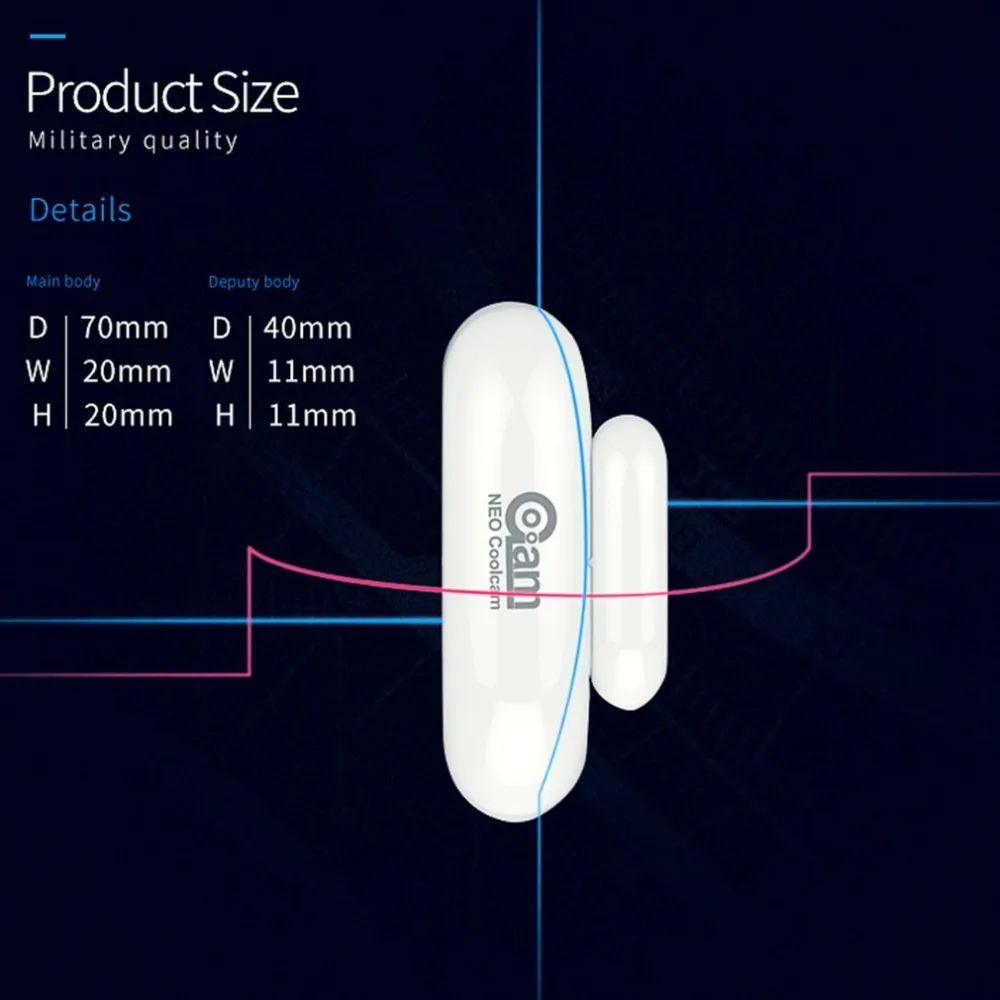 Z-wave датчик двери окна Обнаружение дверь статус обнаружения проникновения Z-wave устройства совместимые серии 300 и 500 серии