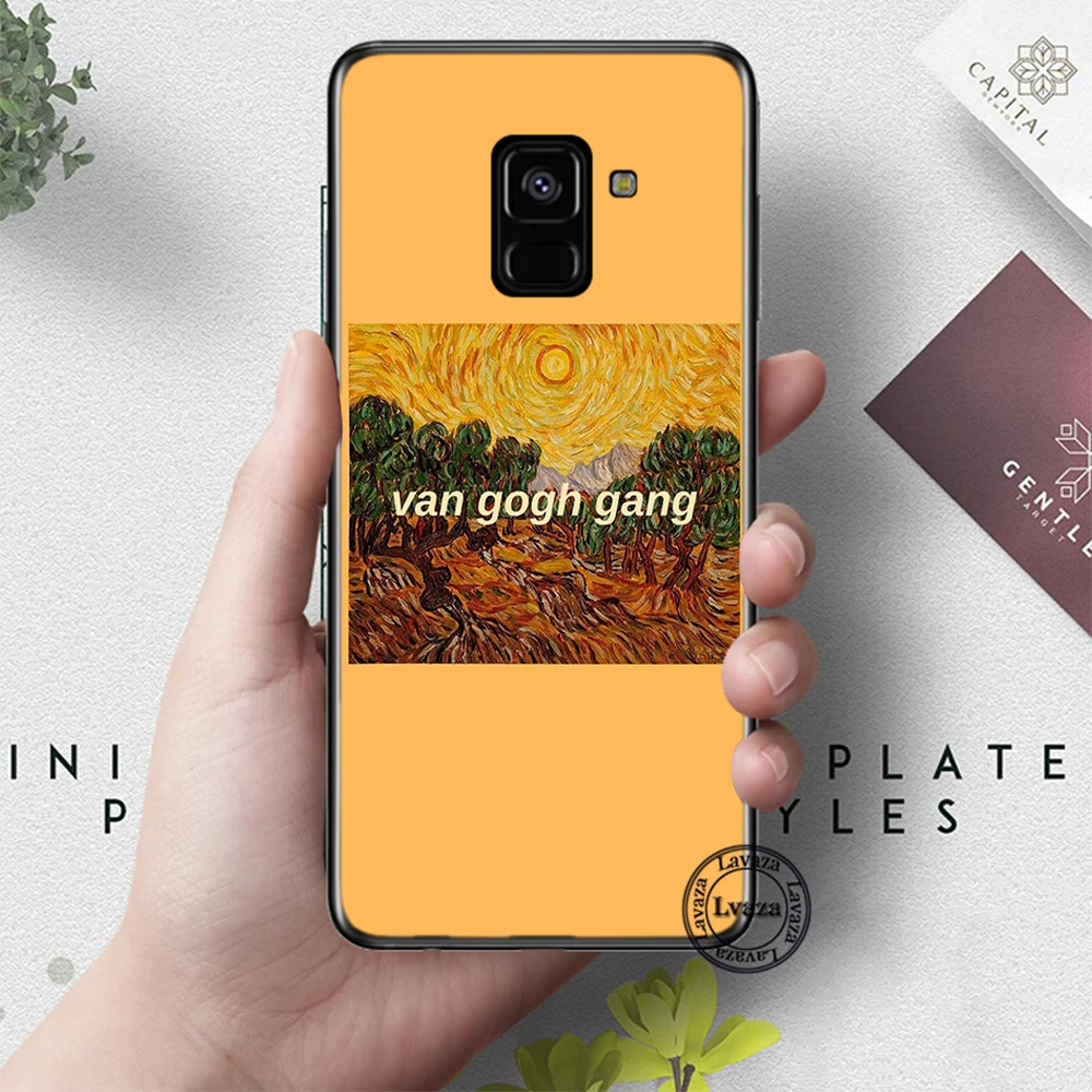 8 Lavaza большого искусства Картина Ван Гог силиконовый чехол для samsung A3 A5 A6 плюс A7 A8 A9 A10 A30 A40 A50 A70 J6 - Цвет: 8